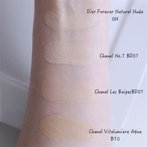 chanel revitalizing foundation swatches